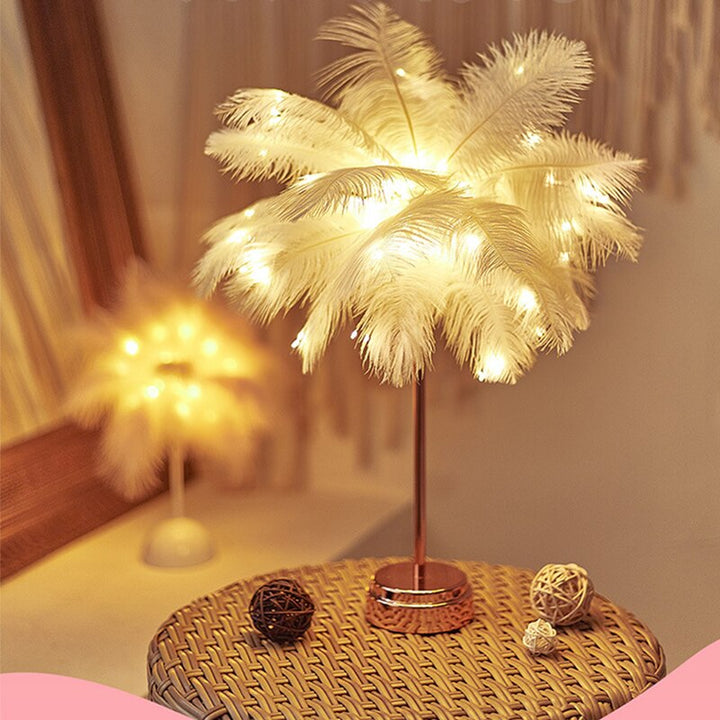 Federpalme Kreativ Tischlampe