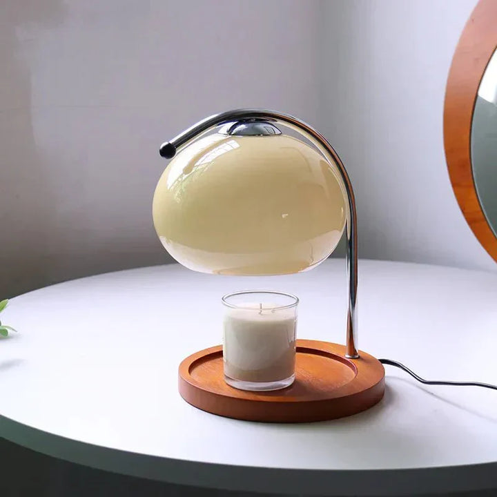 Glas Tischlampe im Retro-Stil mit Ständer