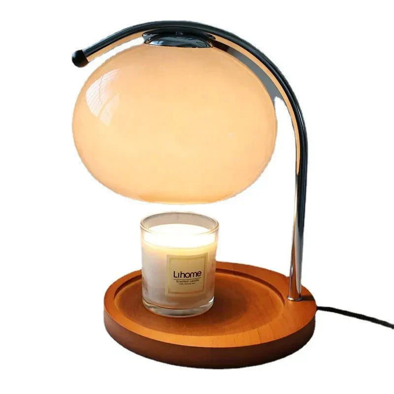 Glas Tischlampe im Retro-Stil mit Ständer