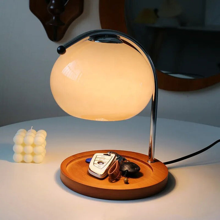 Glas Tischlampe im Retro-Stil mit Ständer
