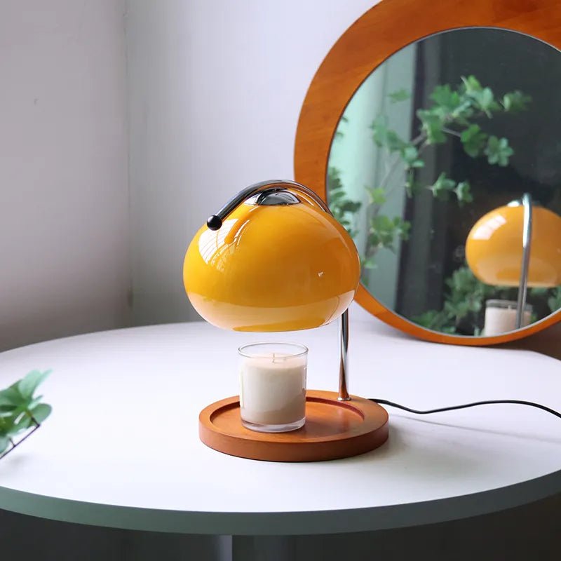 Glas Tischlampe im Retro-Stil mit Ständer