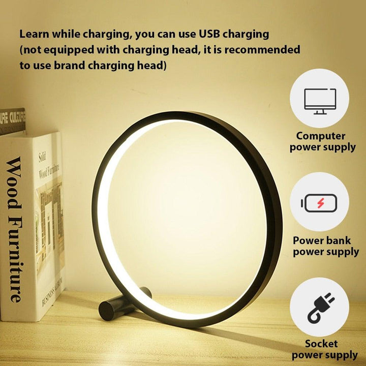 Runde Traumleuchte – Moderne runde LED-Schreibtischlampe