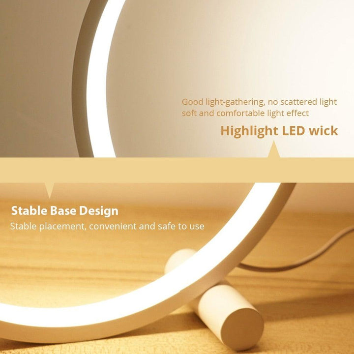 Runde Traumleuchte – Moderne runde LED-Schreibtischlampe
