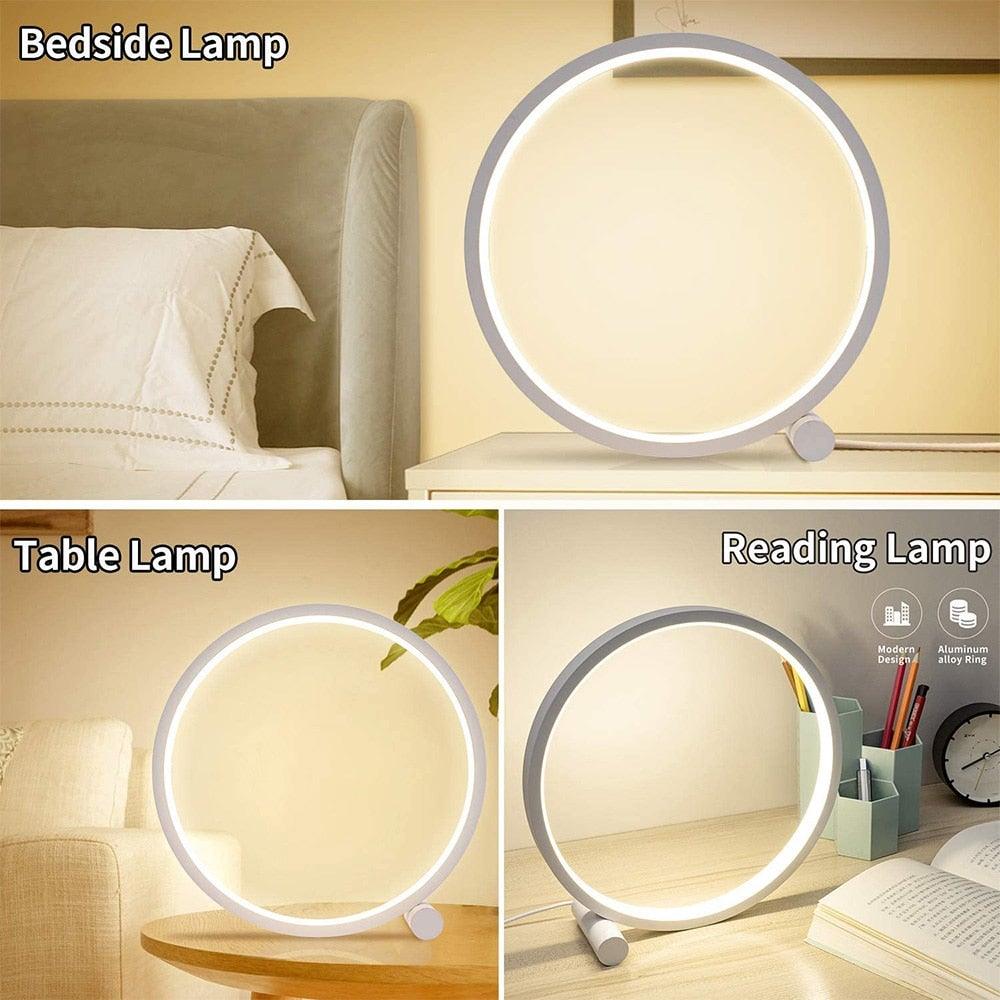 Runde Traumleuchte – Moderne runde LED-Schreibtischlampe