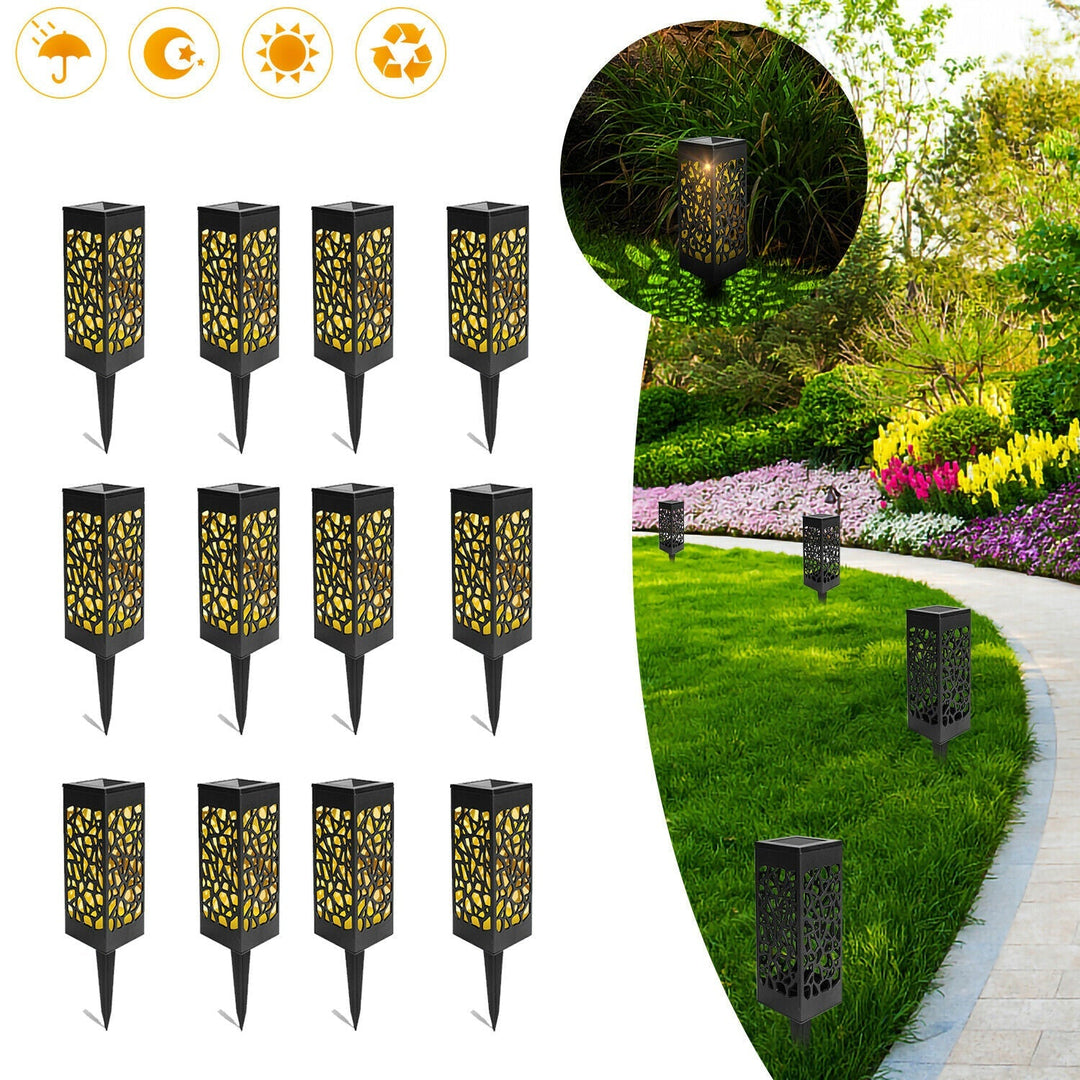 12X Solarleuchten LED Gehwegbeleuchtung Gartenbeleuchtung