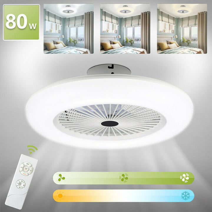 Deckenventilator mit Beleuchtung 80W mit Fernbedienung