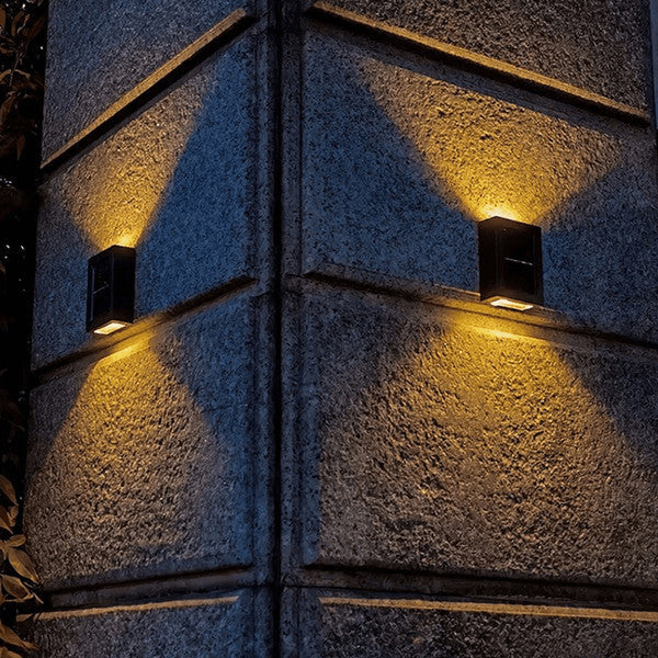 Drahtlose LED Solar Wandlampen Deluxe | Effiziente und kostensparende Außenbeleuchtung