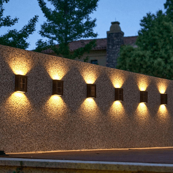Drahtlose LED Solar Wandlampen Deluxe | Effiziente und kostensparende Außenbeleuchtung