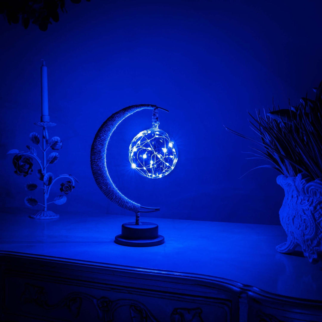 LED-Mondlampe, dekorative Tischleuchte fürs Schlafzimmer