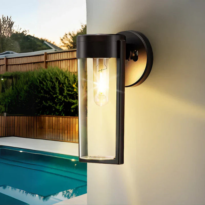 Solarbetriebene Wandlampe