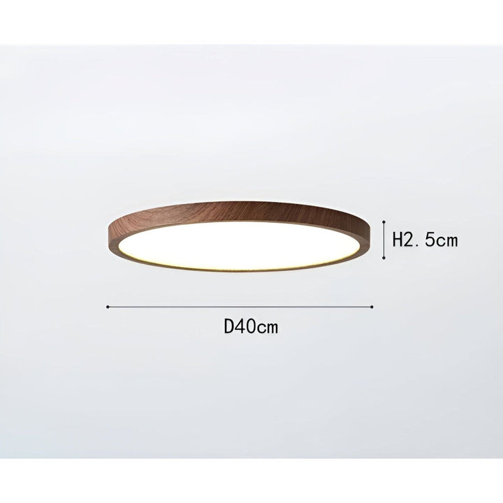 GrainGlow Licht - Modern Ultra-Dünne Holz Deckenleuchte