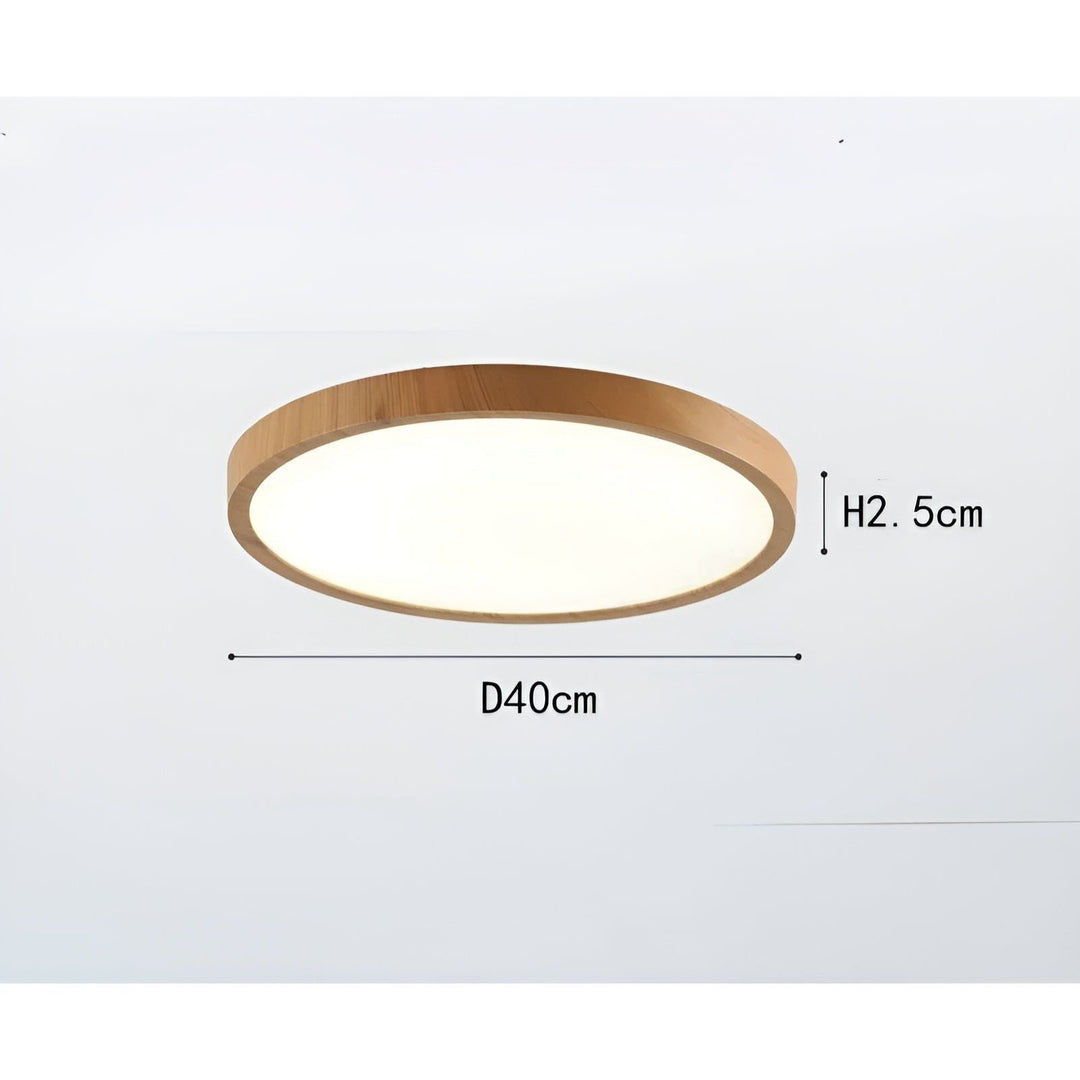 GrainGlow Licht - Modern Ultra-Dünne Holz Deckenleuchte