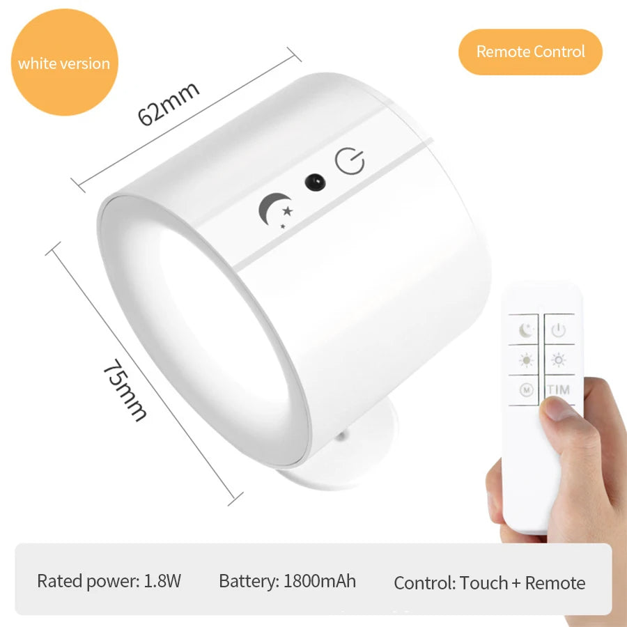 Magnetische LED-Wandleuchte mit dualem Licht