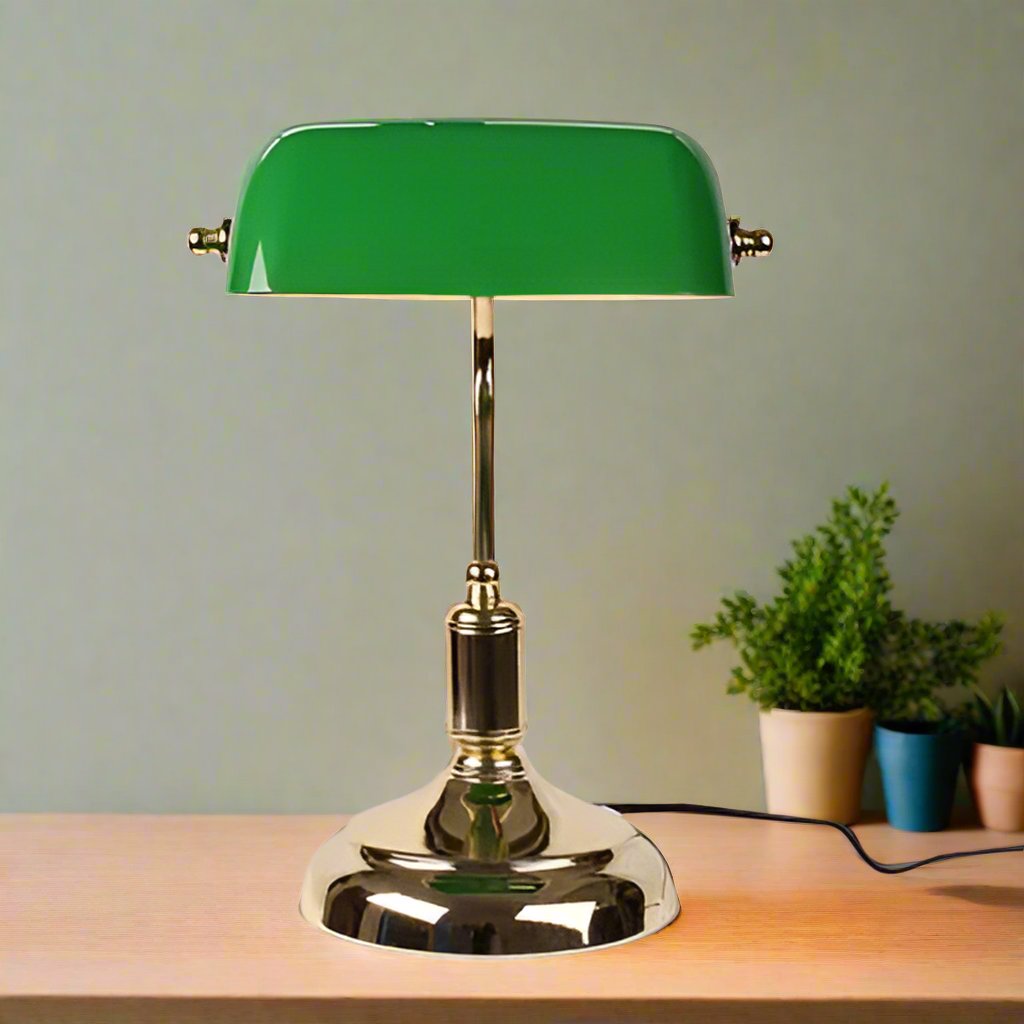 LuxeLume - Elegante Glas-Tischlampe für zeitloses Licht