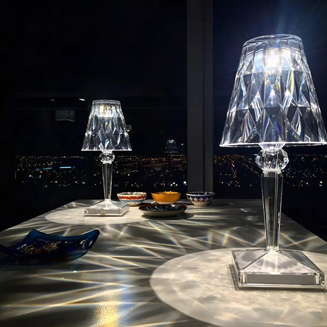 Diamond Glow - Wireless USB Crystal Shine Nachttischlampe